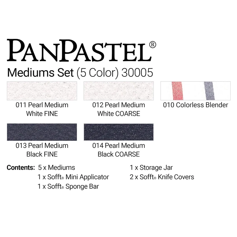 Colorfin PanPastel Ultra Soft Künstlerpastell-Set, 9 ml, 5 kg, Perlmutt