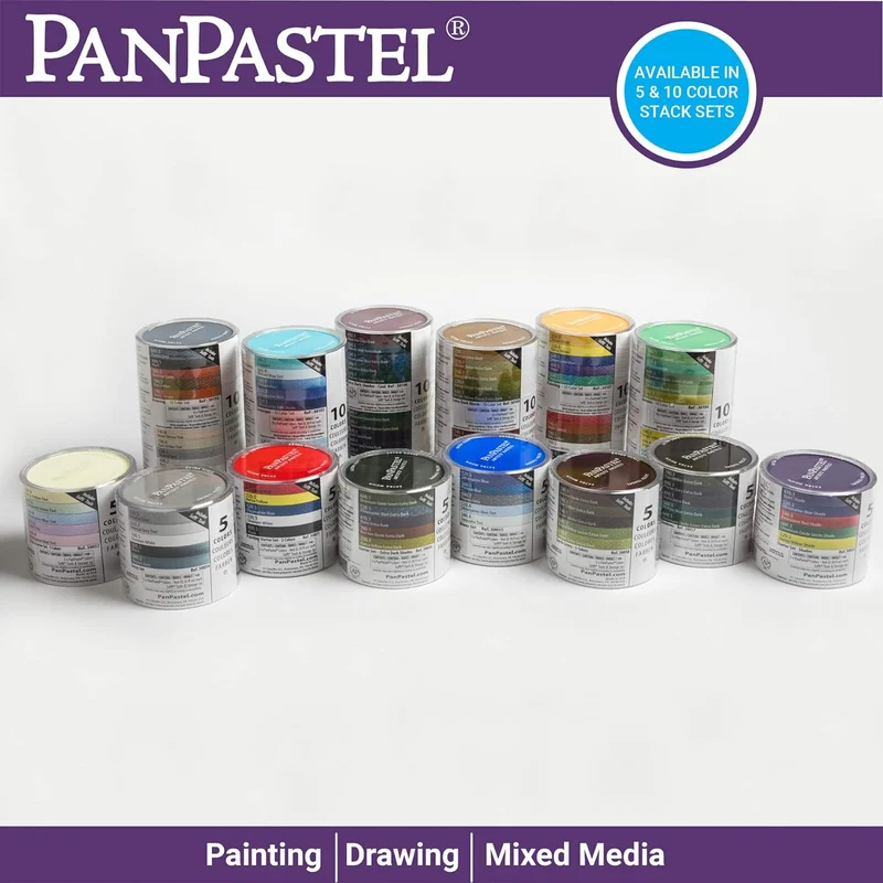 Colorfin PanPastel Ultra Soft Künstlerpastell-Set, 9 ml, 5 kg, Perlmutt
