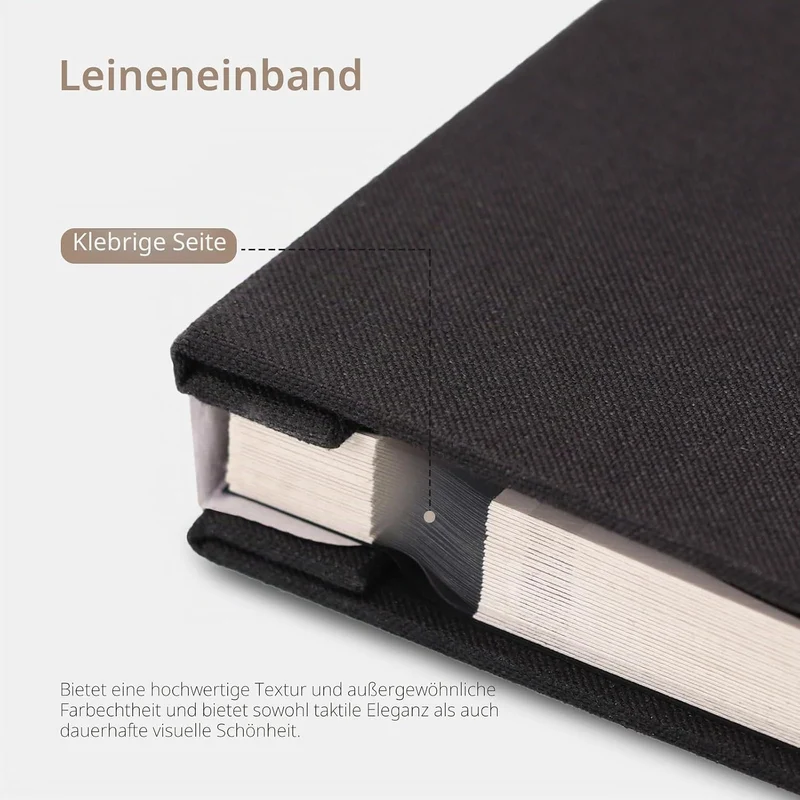 Vienrose Fotoalbum, selbstklebend, 10,2 x 15,2 cm, 12,7 x 17,8 cm, 21,6 x 27,9 cm, Scrapbook mit Met