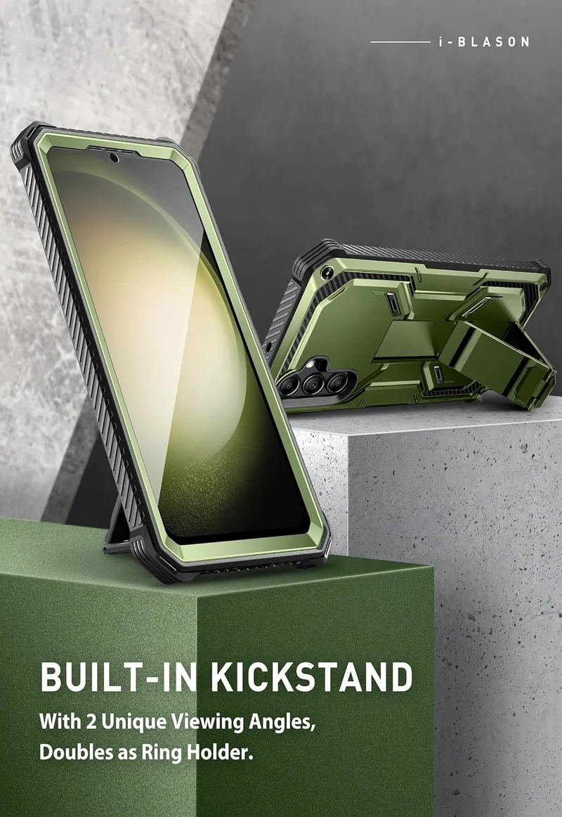 i-Blason Armorbox Hülle für Samsung Galaxy S23 FE (2023) Outdoor Handyhülle Bumper Case 360 Grad Sch