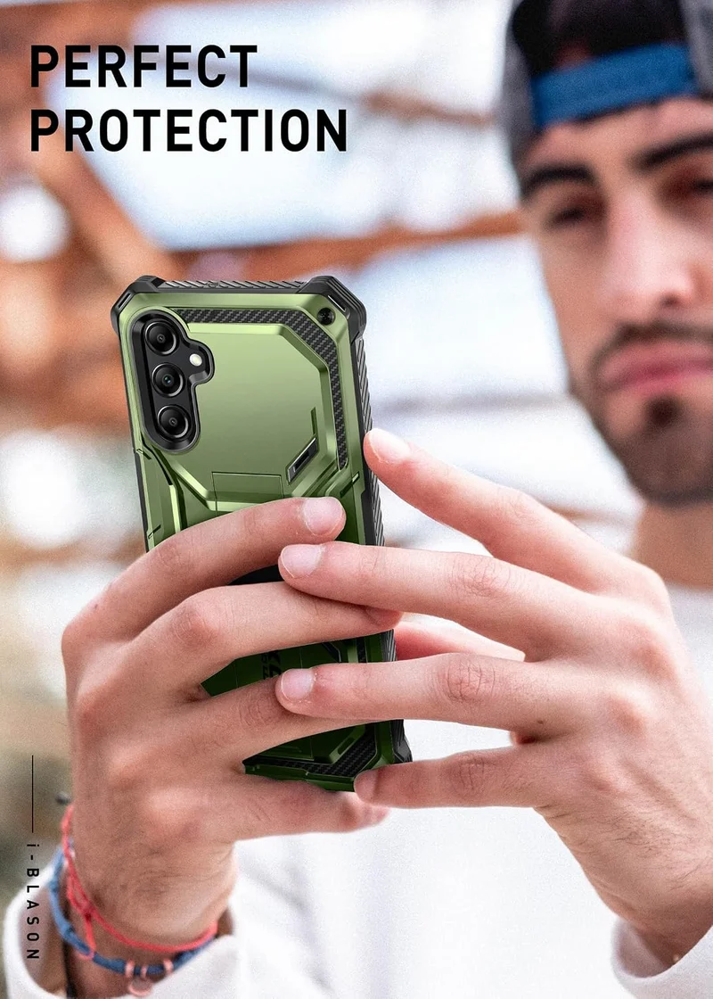 i-Blason Armorbox Hülle für Samsung Galaxy S23 FE (2023) Outdoor Handyhülle Bumper Case 360 Grad Sch