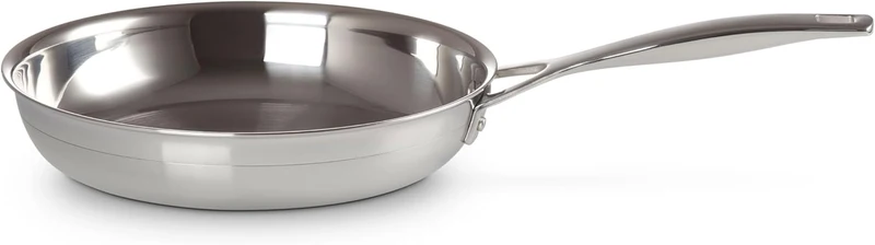 Le Creuset Unbeschichtete Bratpfanne aus 3-ply Edelstahl, Ø 24 cm, 96200224001100 24 cm Unbeschichte