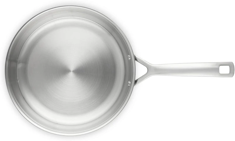 Le Creuset Unbeschichtete Bratpfanne aus 3-ply Edelstahl, Ø 24 cm, 96200224001100 24 cm Unbeschichte