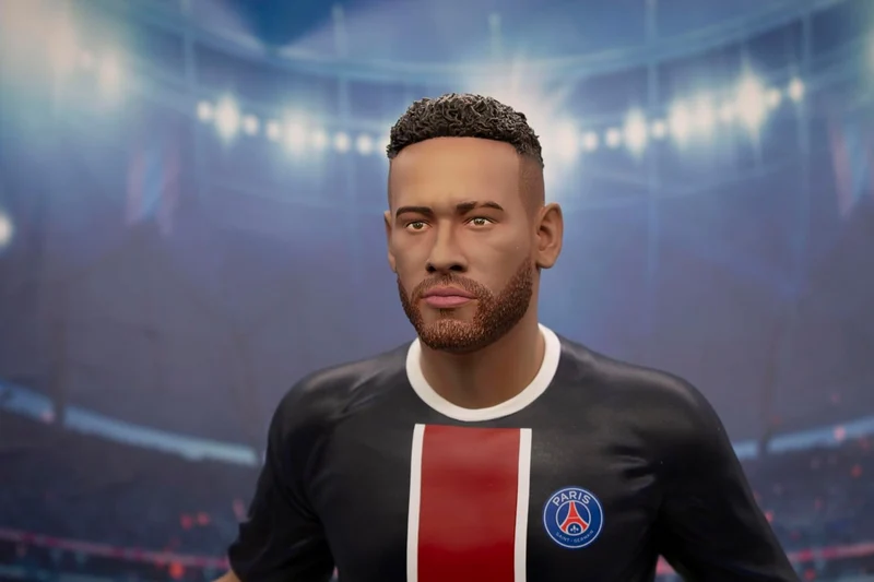 SoccerStarz Fussbälle Finest – Paris Saint-Germain (Neymar Jr), Kunstharz-Statue, 60 cm