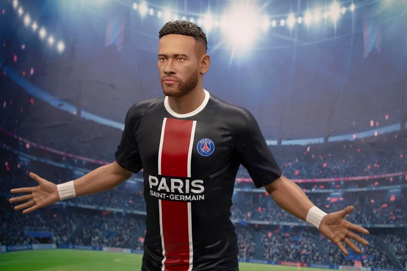 SoccerStarz Fussbälle Finest – Paris Saint-Germain (Neymar Jr), Kunstharz-Statue, 60 cm