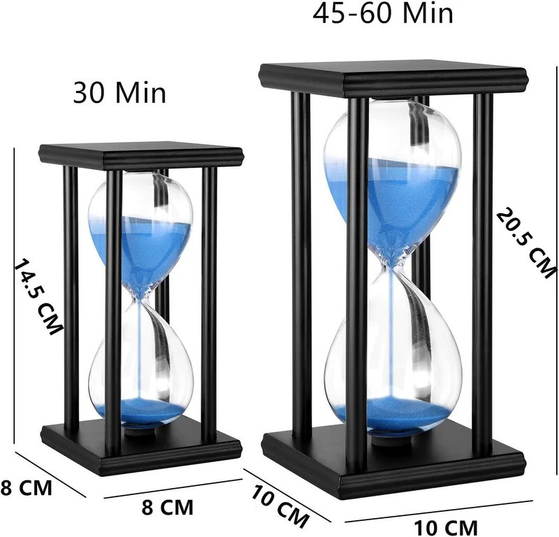 Lodunsyr Sanduhr 30 Minuten Timer Sanduhr für Ornament Weihnachten Neujahr Geburtstag Tee Kaffee Tab