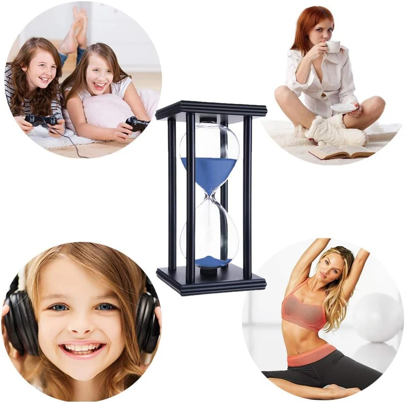 Lodunsyr Sanduhr 30 Minuten Timer Sanduhr für Ornament Weihnachten Neujahr Geburtstag Tee Kaffee Tab