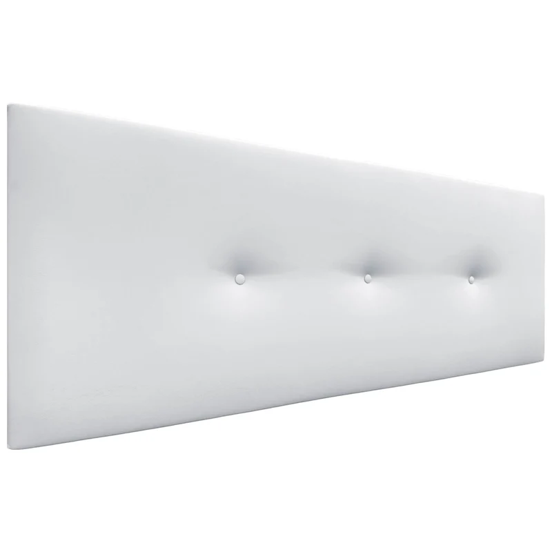 DHOME Kunstleder oder Acualine Stoff Kopfteil einfarbig mit Knöpfen gepolstert HIGH Range Luxus Bett