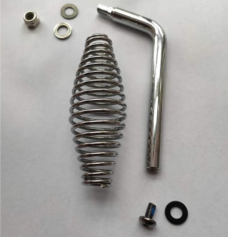 Gooyoou 12,7 cm Edelstahl-Federgriff mit 1,27 cm Stahlstange für Grillgruben, Anhänger, Metallprojek