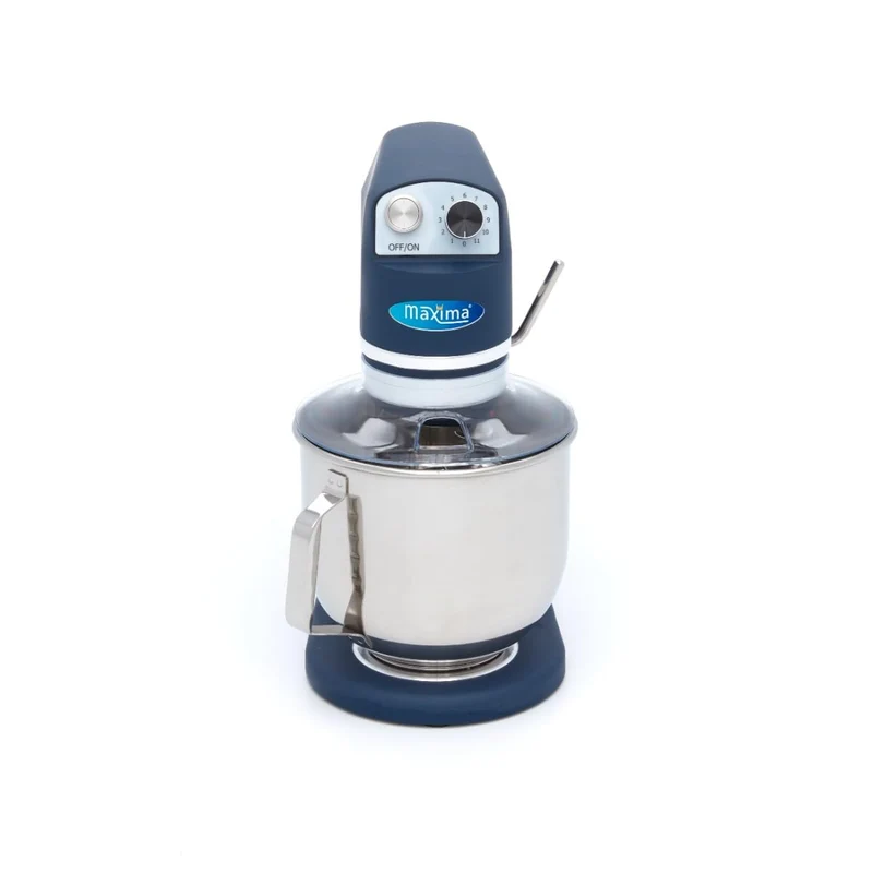 Maxima Gastro Planetenmischer - 7 l - Bis zu 2 kg Teig - Stahlblau Matt