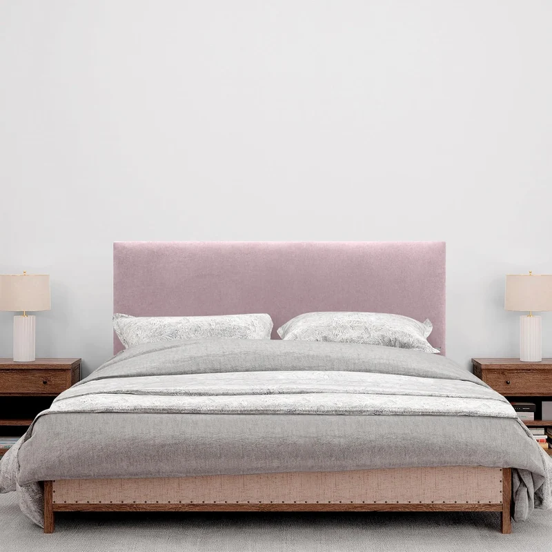 DHOME Kopfteil aus Kunstleder oder Stoff AQUALINE Glattes gepolstertes Kopfteil Luxusbett Kopfteil (