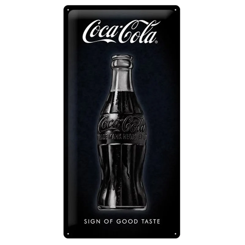 Nostalgic-Art Sign Of Good Taste, Vintage Geschenk-Idee für Coca-Cola Fans, zur Dekoration Retro Ble