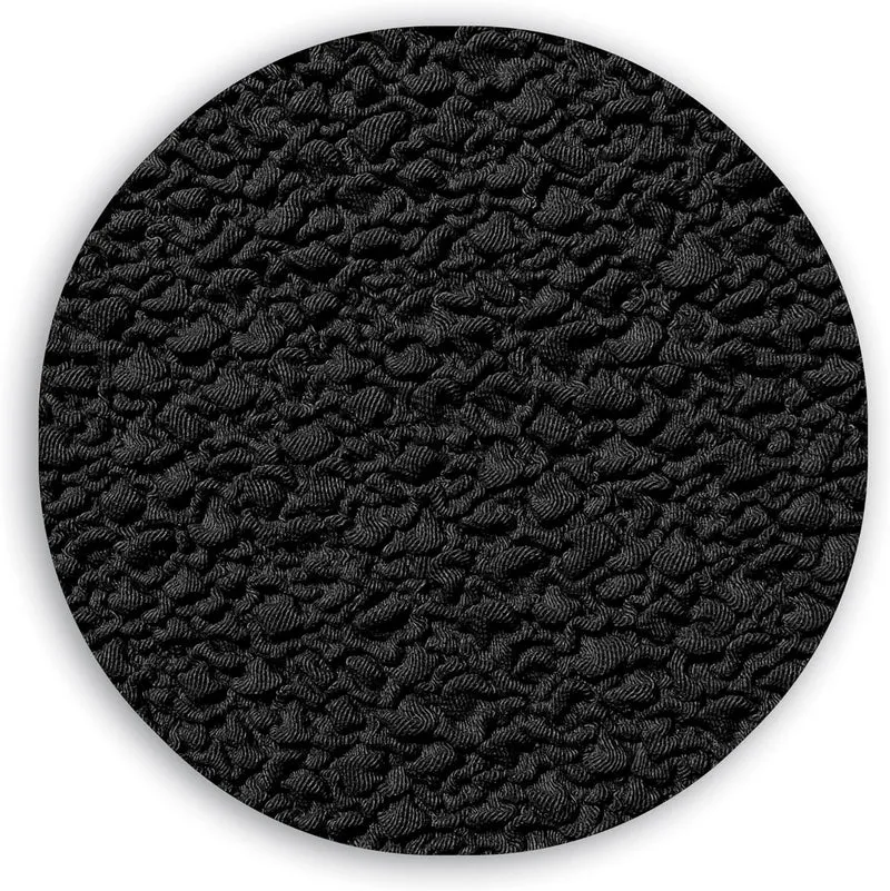 Milica Bezug für Ecksofa aus anpassbarem Stoff, normale Grösse (bis zu 450 cm), Farbe 10 Schwarz 10