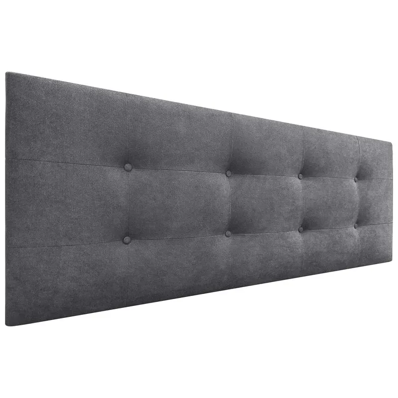 DHOME Kopfteil für Bett, gepolstert, 8 cm dick, gepolsterter Kopf, ACUALINE Stoff und Kunstleder, fü
