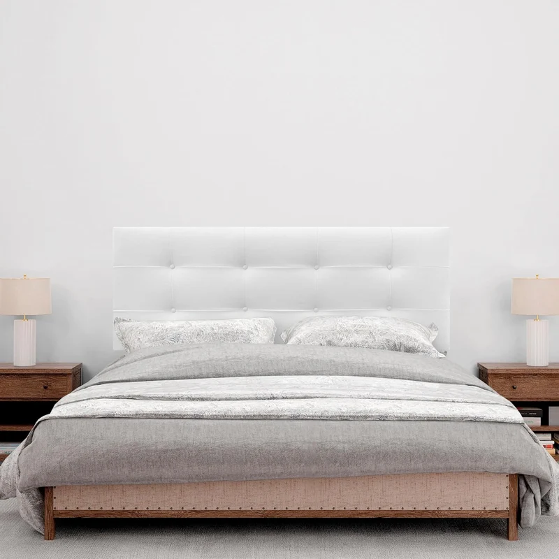DHOME Kopfteil, gepolstertes Bett Kopfteil 8cm dick. Gepolstertes Kopfteil ACUALINE Stoff und Kunstl