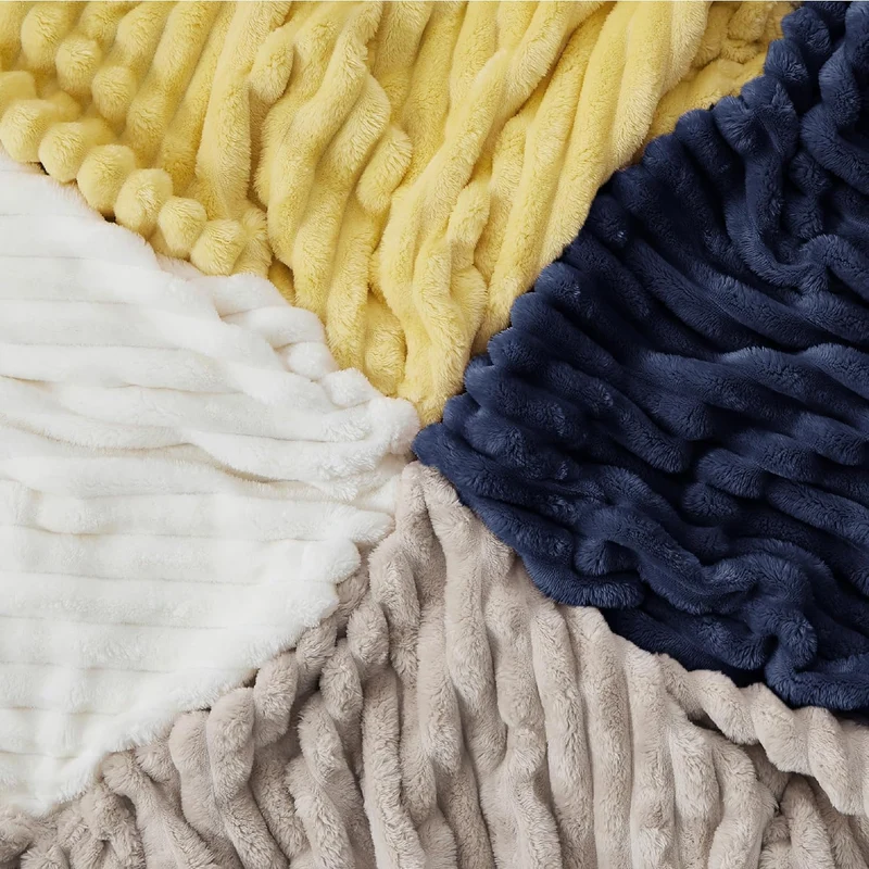 BEDSURE Kuscheldecke Flauschig Decke Fleecedecke – Weiche Warme Grobe Korddecke Gemütlicher Überwurf