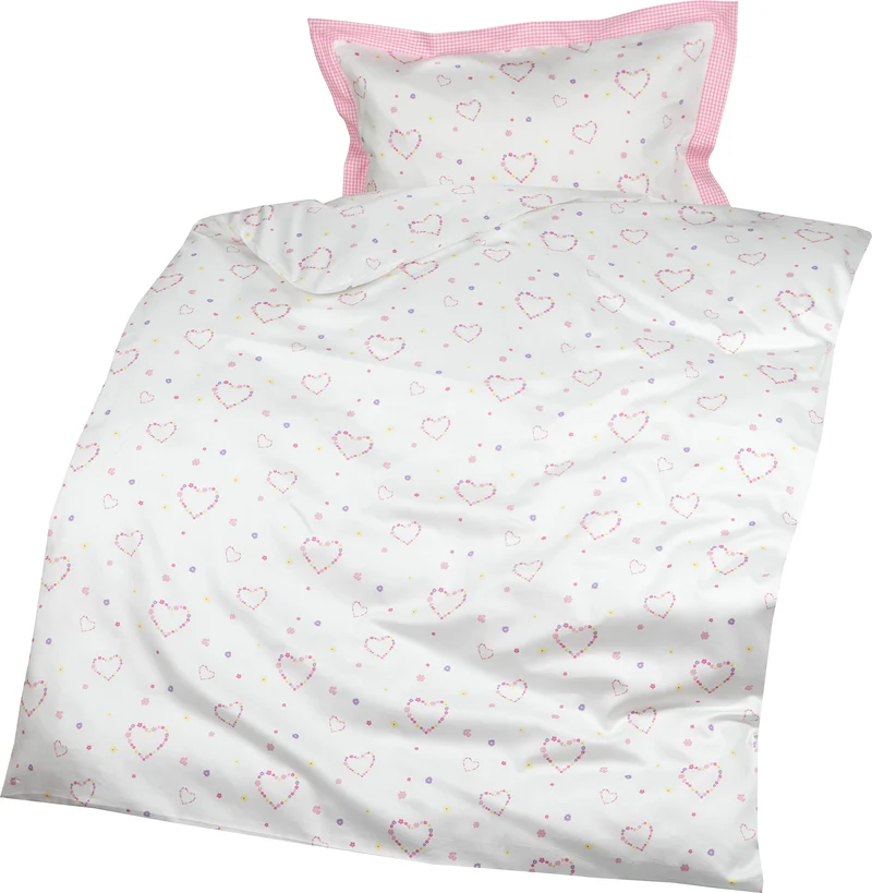Lorena Mako-Satin Bettwäsche Lilly 100x135 cm + 40x60 cm 100 cm x 135 cm, 100 cm x 135 cm