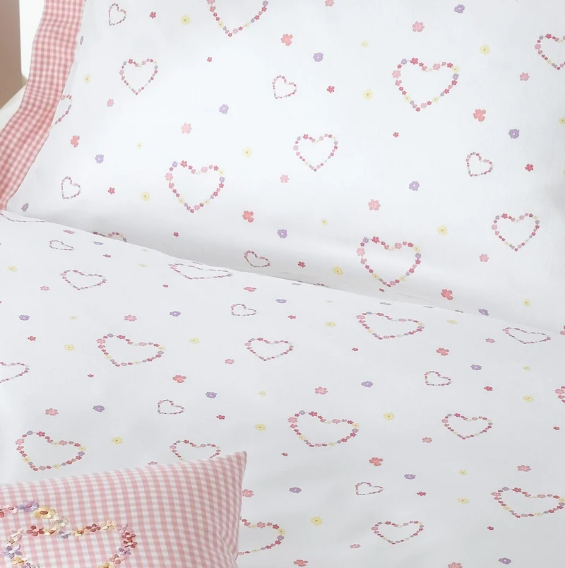 Lorena Mako-Satin Bettwäsche Lilly 100x135 cm + 40x60 cm 100 cm x 135 cm, 100 cm x 135 cm