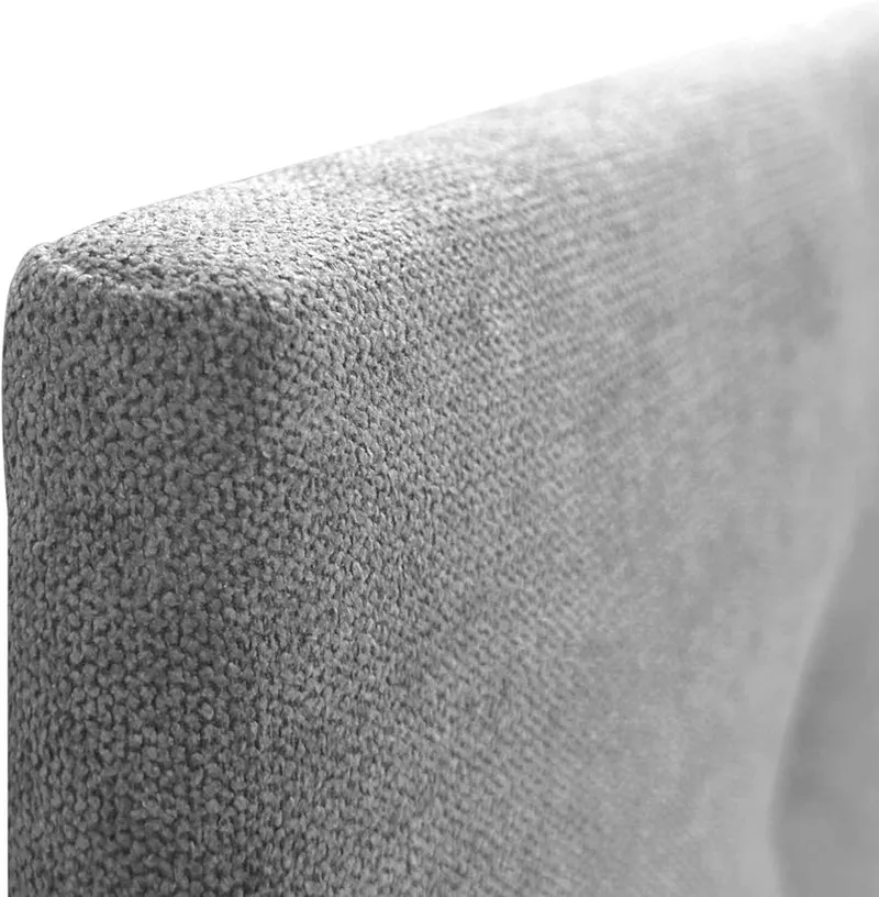 DHOME Kopfteil aus Kunstleder oder Stoff AQUALINE Pro Kopfteil Polsterkopfteil Luxusbett (Stoff Grau
