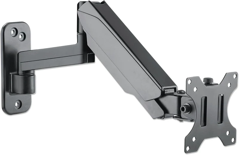 Manhattan 461610 Universal-Wandhalterung mit Gasdruckfeder für einen Monitor Halterungsarm mit Gasdr
