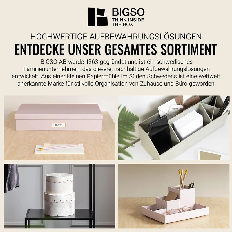 BIGSO BOX OF SWEDEN INGE 3er-Set Aufbewahrungsboxen für das Schlaf-, Kinder-, Arbeits- oder Badezimm
