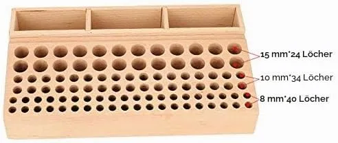 Lederhandwerk Werkzeughalter 98 Löcher Wood Leathercraft Werkzeughalter Holz Leder Handwerk Stempel