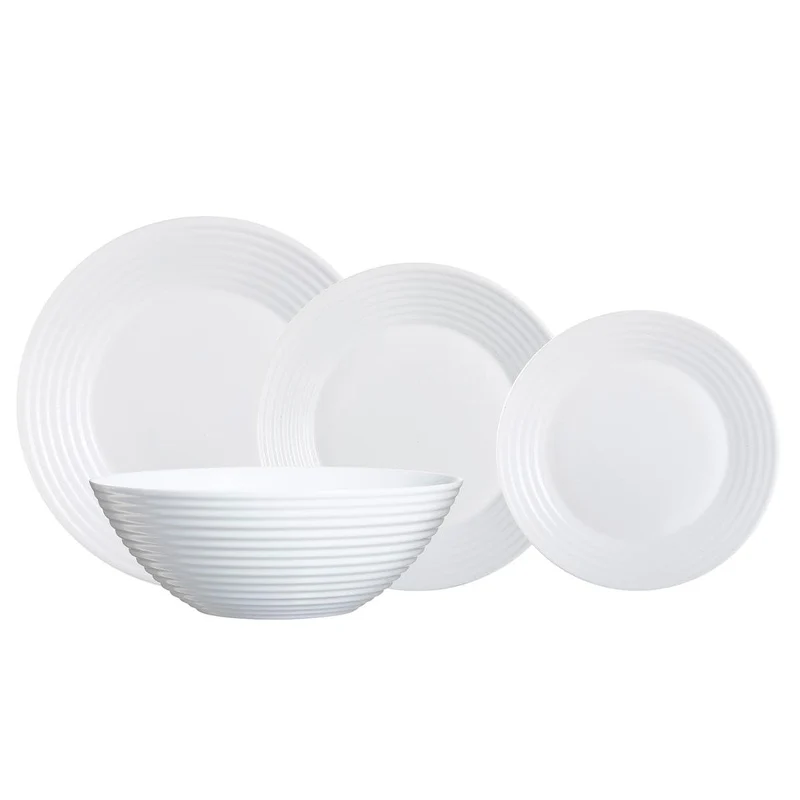 Luminarc Harena Abendessen Set Weiss 30 x 20 x 29,2 cm, Weiss 30 x 20 x 29,2 cm