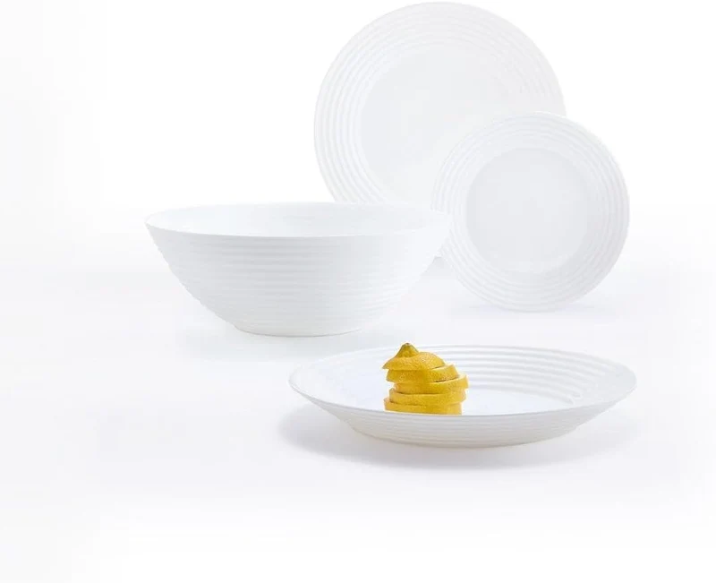 Luminarc Harena Abendessen Set Weiss 30 x 20 x 29,2 cm, Weiss 30 x 20 x 29,2 cm