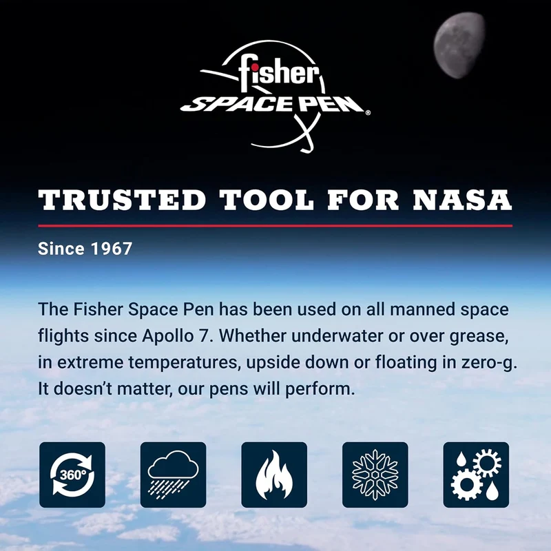 Fisher Space Pen Shuttle Space Pen schwarz, schwarz