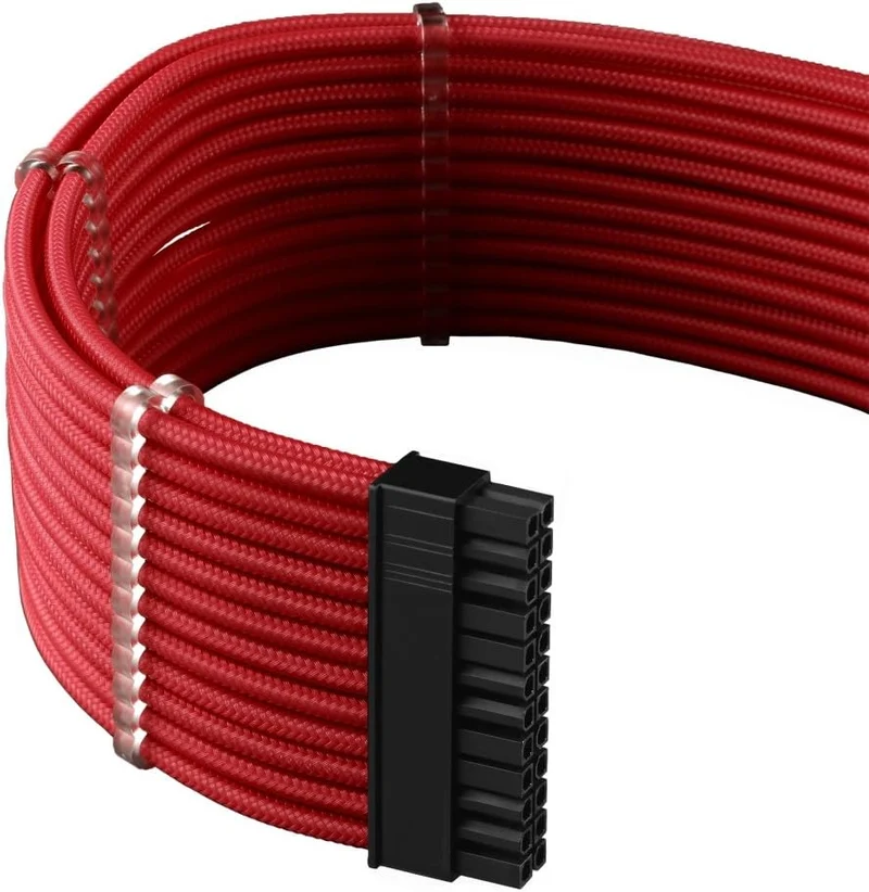 CableMod Compatible C-Series PRO ModMesh Cable Kit für RMi/RMX/RM (Black Label) - rot