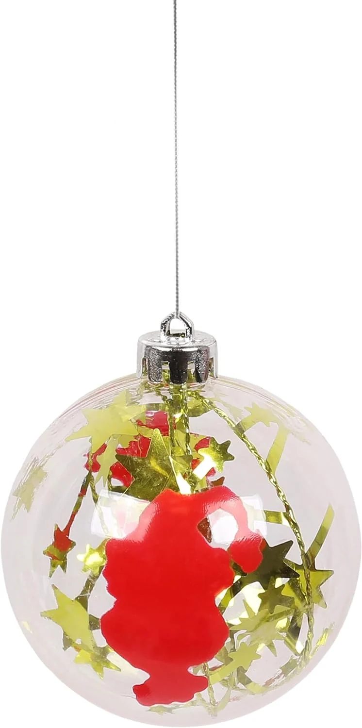 Der Grinch Weihnachtskugelset, Christbaumschmuck, aus Kunststoff 25 Stück Einheitsgrösse Set 3., Set