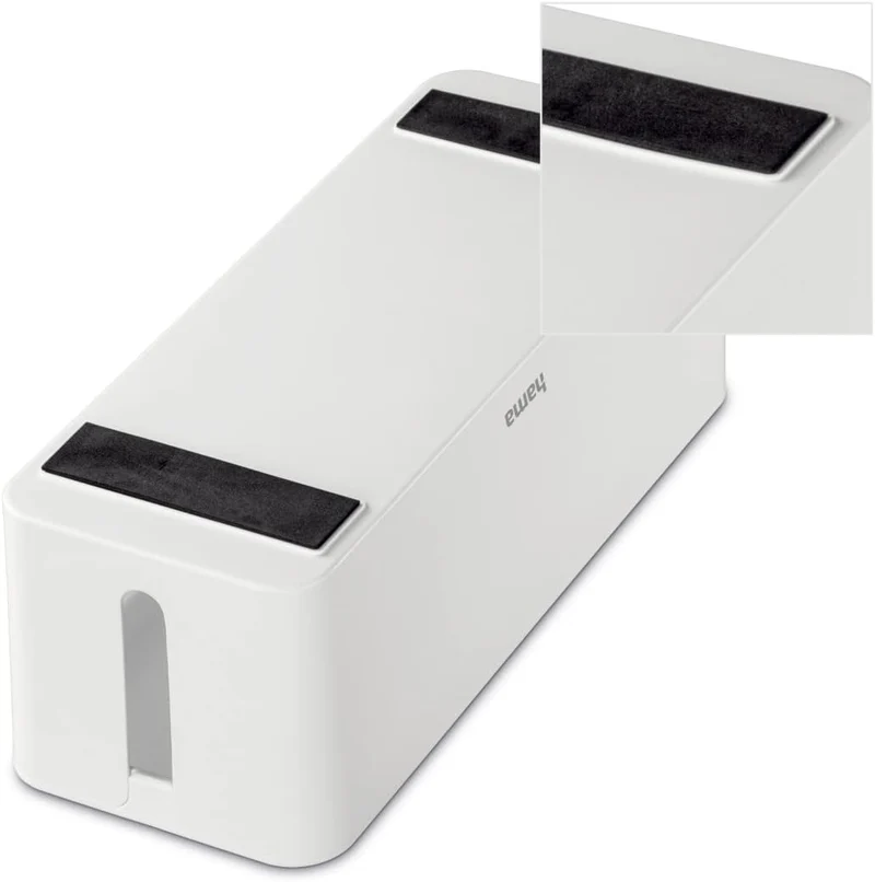 Hama Kabelbox, Maxi (Kabelbox für Steckdosenleiste, einfaches Kabelmanagement, für Büro, Schreibtisc