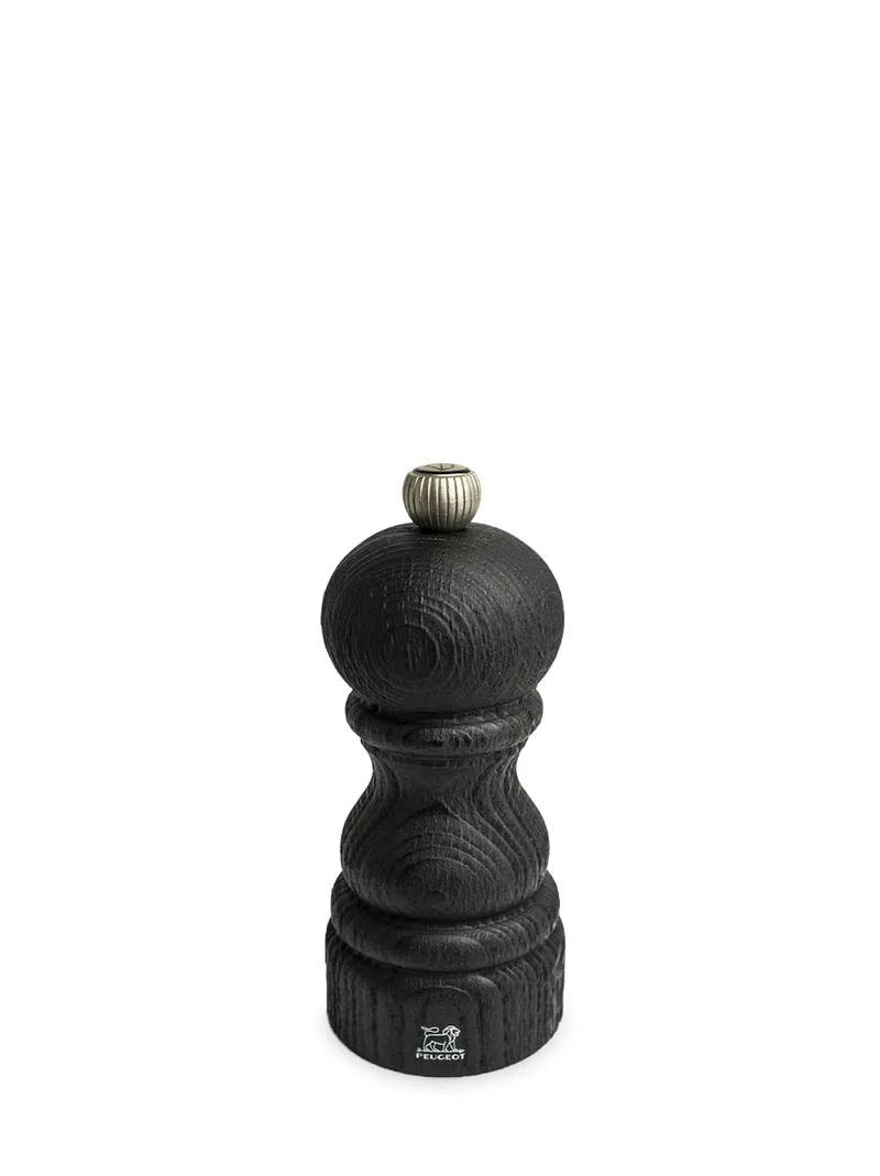 PEUGEOT - Pfeffermühle Paris Nature Black 12 cm + Schwarzer Bio-Pfeffer aus fairem Handel - Klassisc
