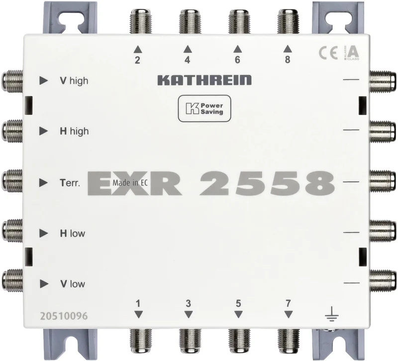 Kathrein EXR 2558 Satelliten-ZF-Verteilsystem Multischalter (1 Satellit, 8 Teilnehmeranschlüsse, Kas