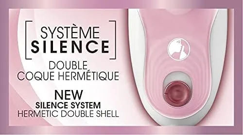 Calor Silence Soft 24tweezers Epilierer (integriert, 4,8 W), Rosa, Weiss