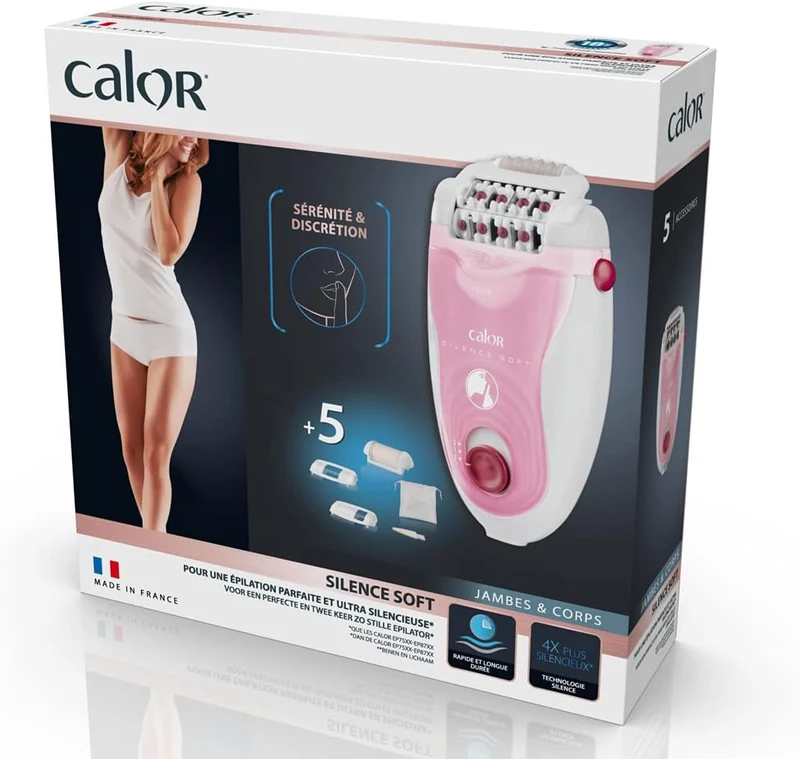 Calor Silence Soft 24tweezers Epilierer (integriert, 4,8 W), Rosa, Weiss