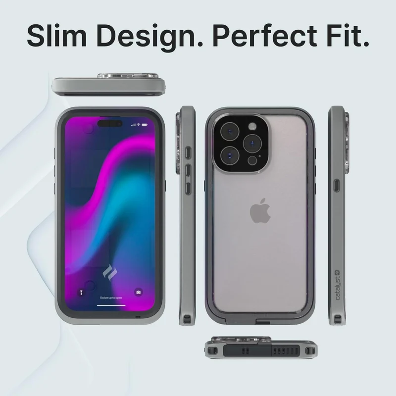 Catalyst Total Protection Case for iPhone 15 Pro - 5X More Waterproof iPhone 15 Pro Case, Highly Res
