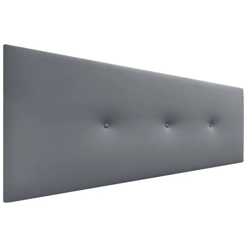 DHOME Kunstleder oder Acualine Stoff Kopfteil einfarbig mit Knöpfen gepolstert HIGH Range Luxus Bett