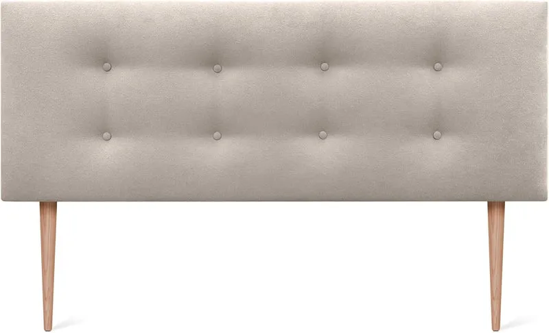 DHOME Kunstleder oder Stoff Kopfteil AQUALINE Pro mit 2 Reihen von Knöpfen gepolstertes Kopfteil Lux