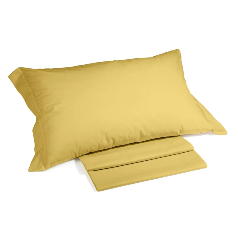 Caleffi Baumwolle, einfarbig, Bettwäsche, Sonnengelb, Doppelbett 160 x 190 cm Sonnengelb, 160 x 190