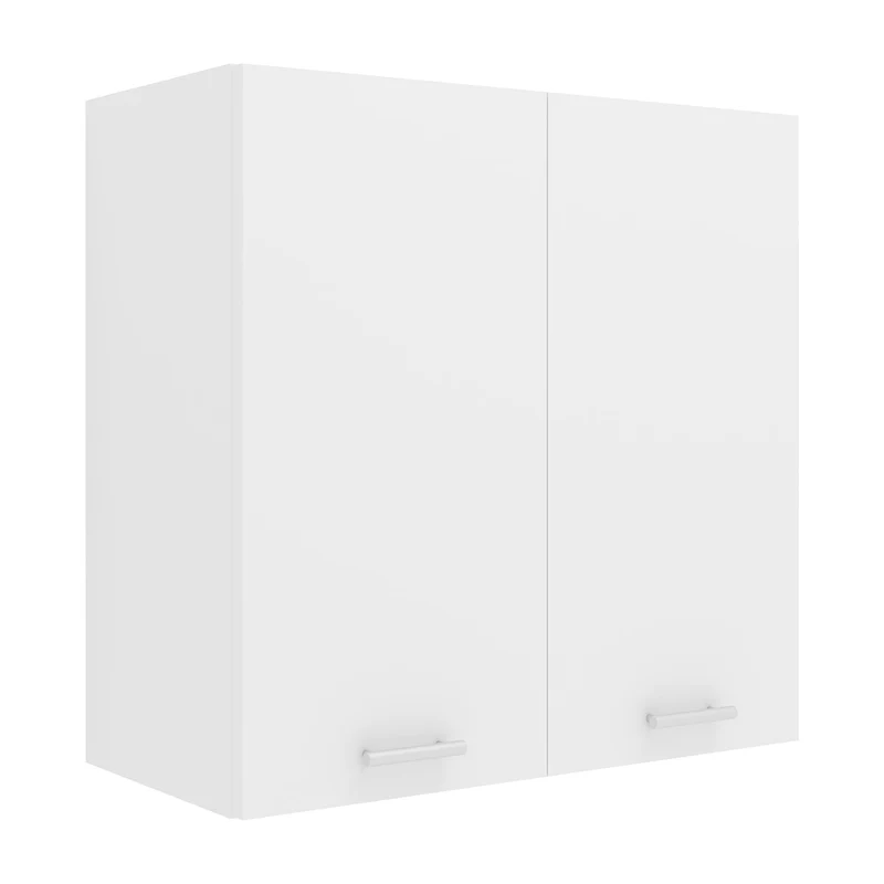 VCM Küchenschrank Breite 60 cm Holztür Hängeschrank Küche Küchenmöbel Esilo Weiss, Weiss