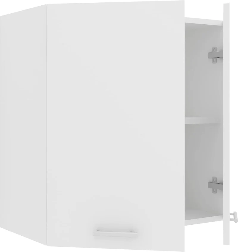 VCM Küchenschrank Breite 60 cm Holztür Hängeschrank Küche Küchenmöbel Esilo Weiss, Weiss