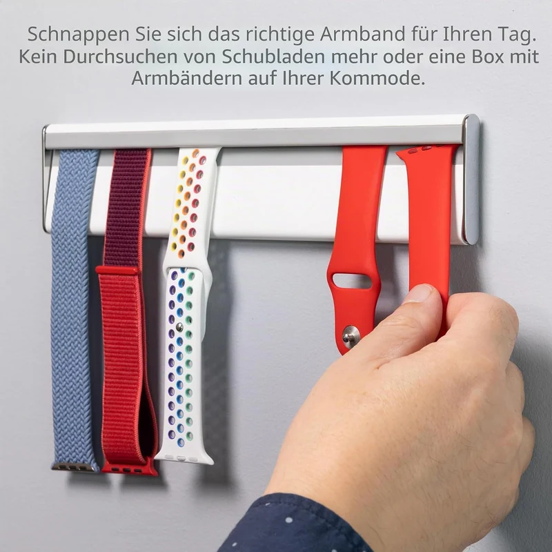Twelve South TimePorter Wandhalterung für Apple Watch-Bänder, Uhrenarmbandhalter funktioniert mit Al