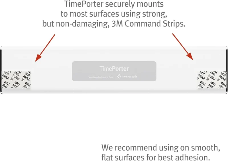 Twelve South TimePorter Wandhalterung für Apple Watch-Bänder, Uhrenarmbandhalter funktioniert mit Al