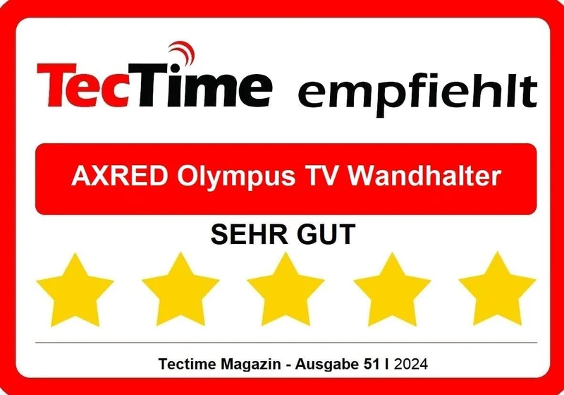 [ Test 2X SEHR GUT *] AXRED Olympus Max TV Mount Wandhalterung 17”-60” Zoll (43-152cm) 4K Fernseher