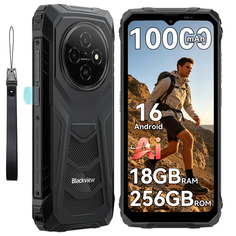 Blackview N6000 Outdoor Handy Ohne Vertrag, Extrem Robust 60m Fallwiderstand, 4.3" Kleines Handy QHD