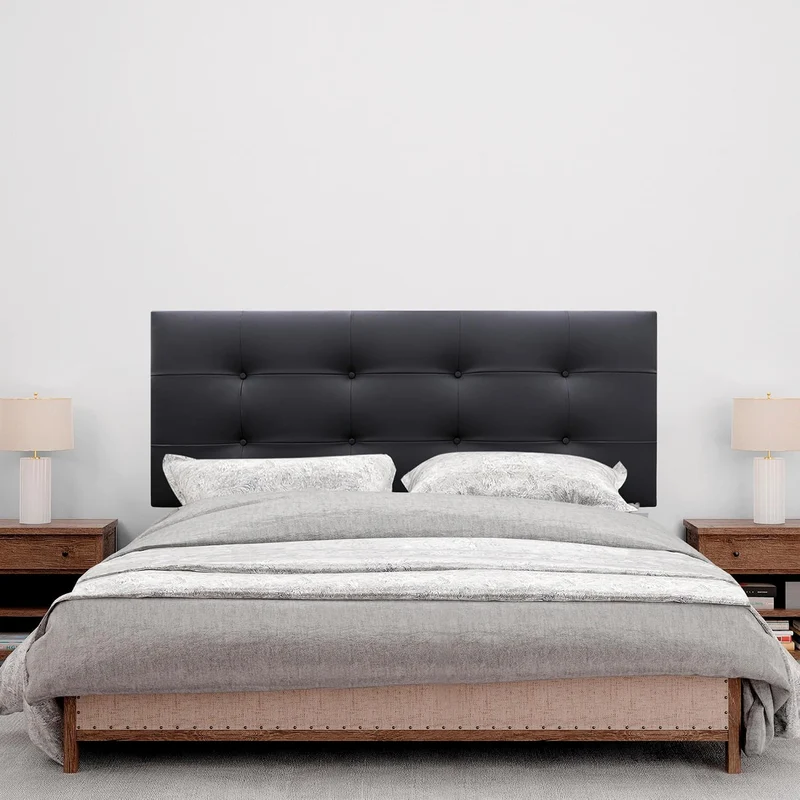 DHOME Kopfteil, gepolstertes Bett Kopfteil 8cm dick. Gepolstertes Kopfteil ACUALINE Stoff und Kunstl