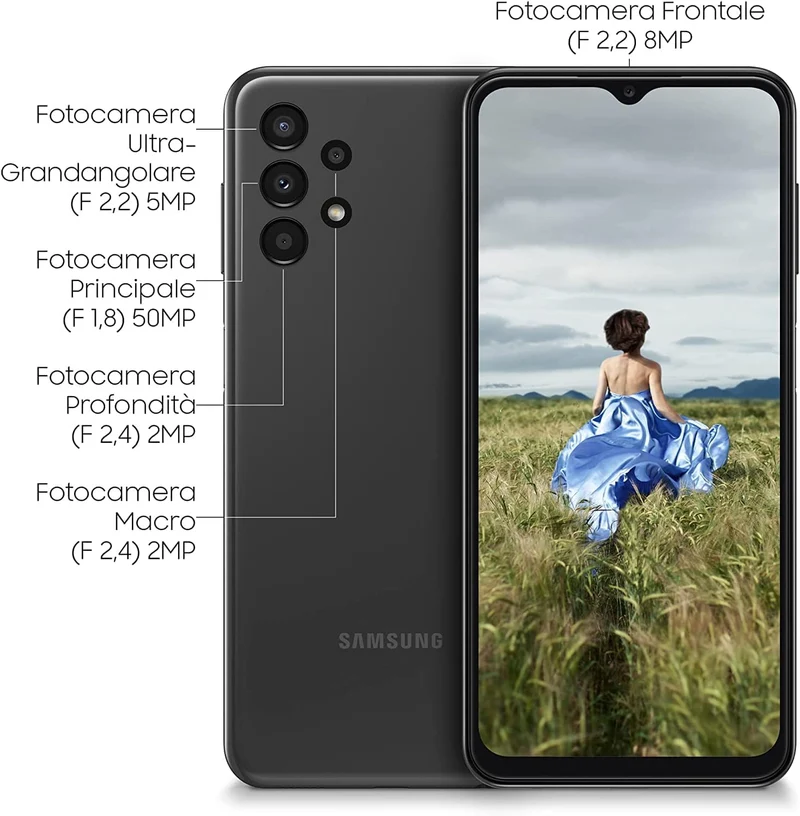 Samsung Galaxy A13 SM-A135F/DS 16.8 cm (6.6) Android 12 4G USB Type-C 3 GB 32 GB 5000 mAh Black
