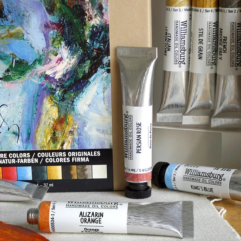 Williamsburg Oil Signature Colors Set by Williamsburg Sets Grau,Orange,Königsblau, Sets Grau,Orange,