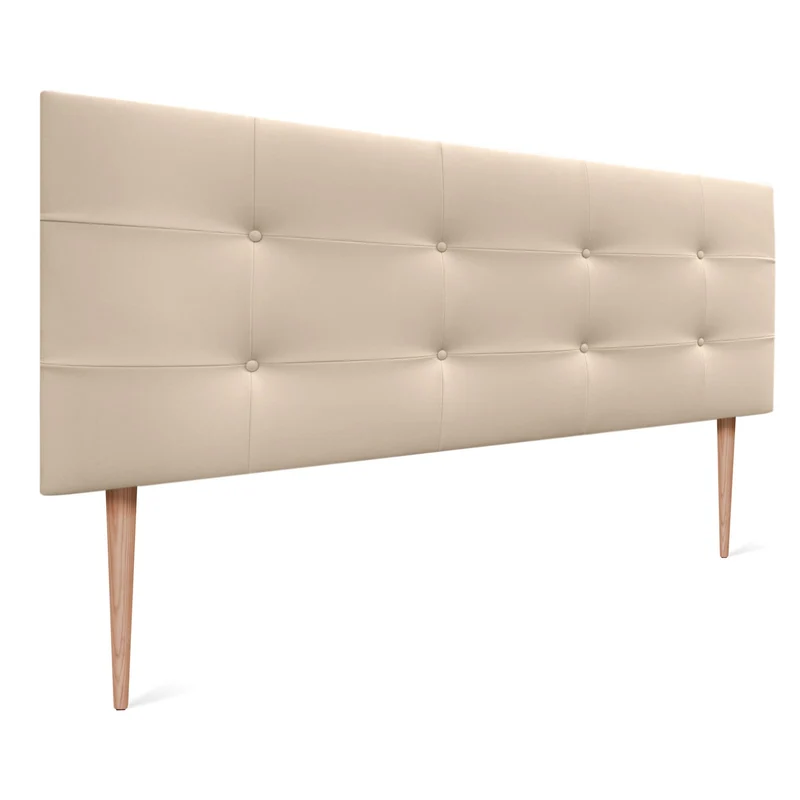 DHOME Kopfteil, gepolstertes Bett Kopfteil 8cm dick. Gepolstertes Kopfteil ACUALINE Stoff und Kunstl